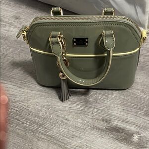 Paul’s Boutique London green patent bag